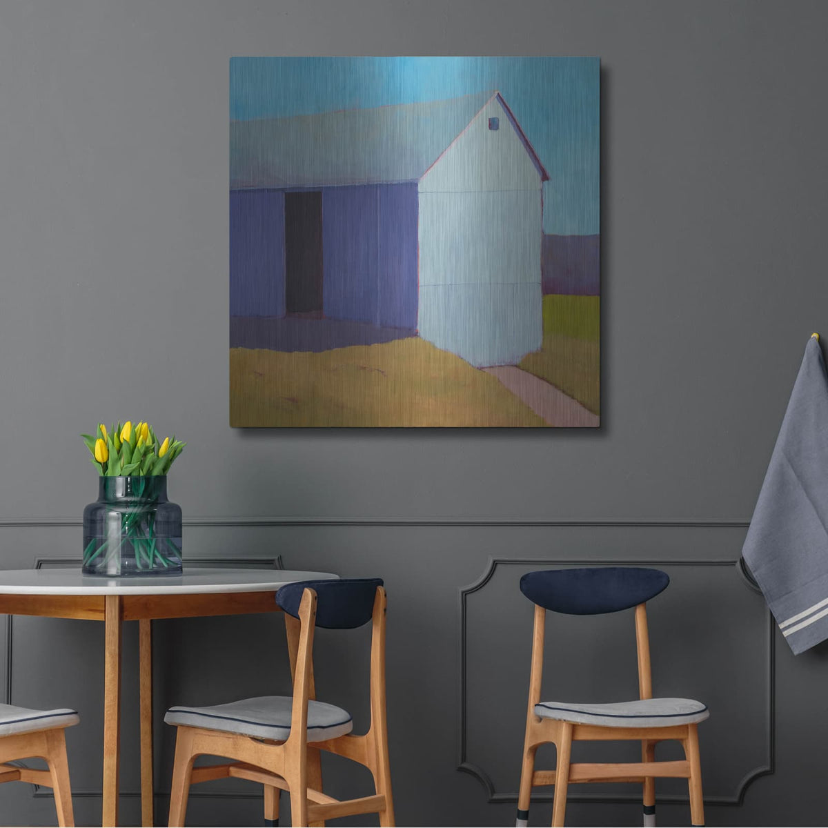 'Homestead Barn 2' by Carol Young – Metal Wall Art, 36x36 room view