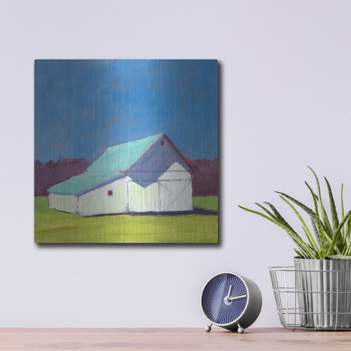 'Homestead Barn 4' by Carol Young – Metal Wall Art, 12x12 room view