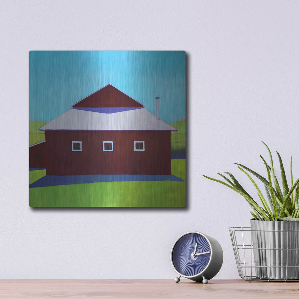 'Homestead Barn 5' by Carol Young – Metal Wall Art, 12x12 room view