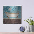 'Eco Motif Bath I' by Lisa Audit – Metal Wall Art, 12x12 room view
