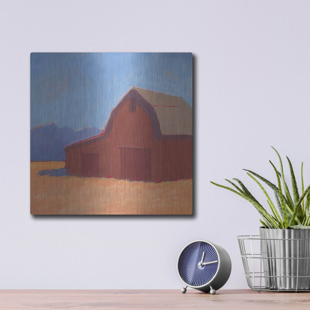 'Rustic Hayven 1' by Carol Young – Metal Wall Art, 12x12 room view