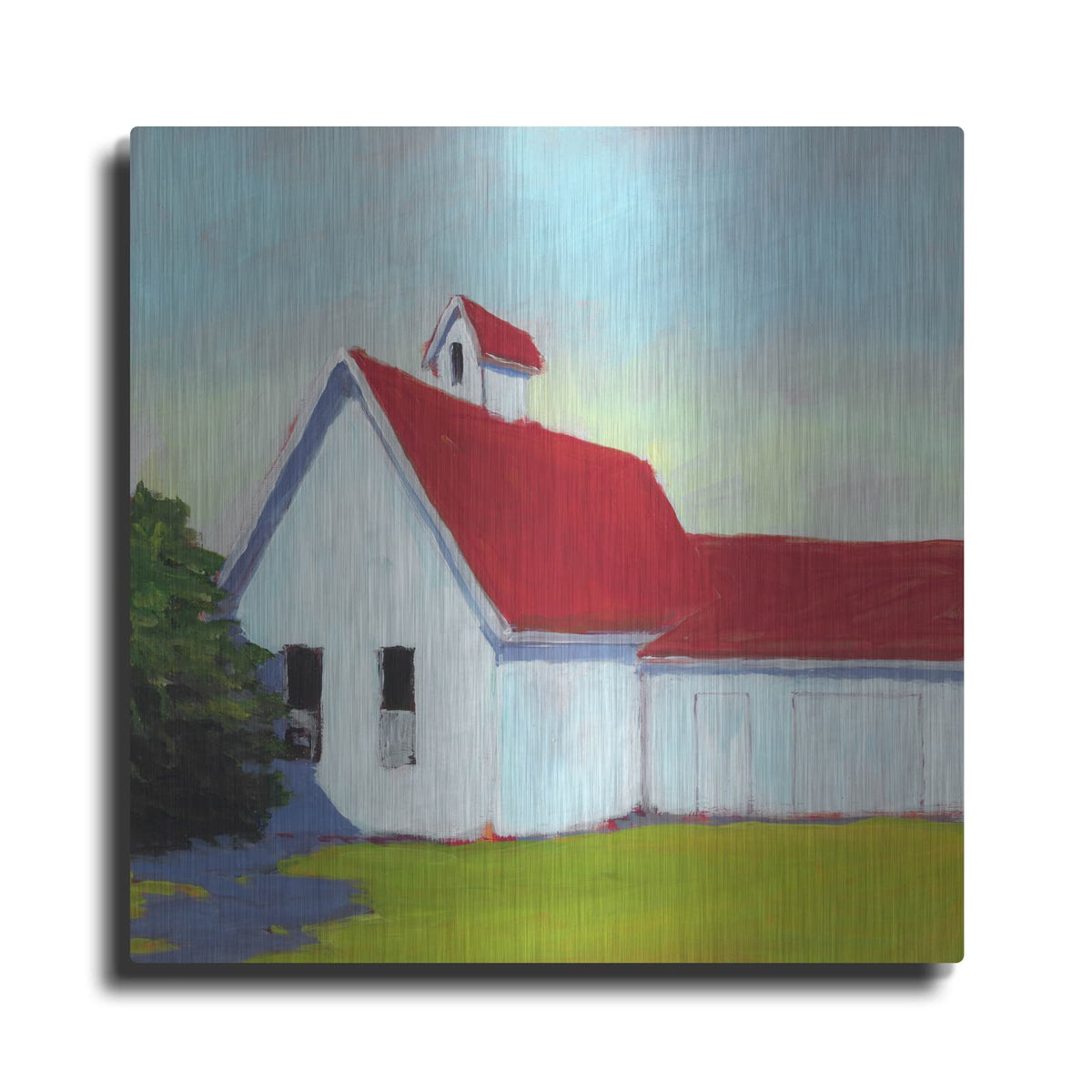 'Scarlet Roof' by Carol Young – Metal Wall Art