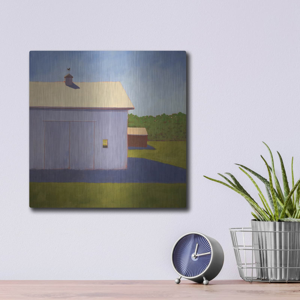 'Velvet Violet 1' by Carol Young – Metal Wall Art, 12x12 room view