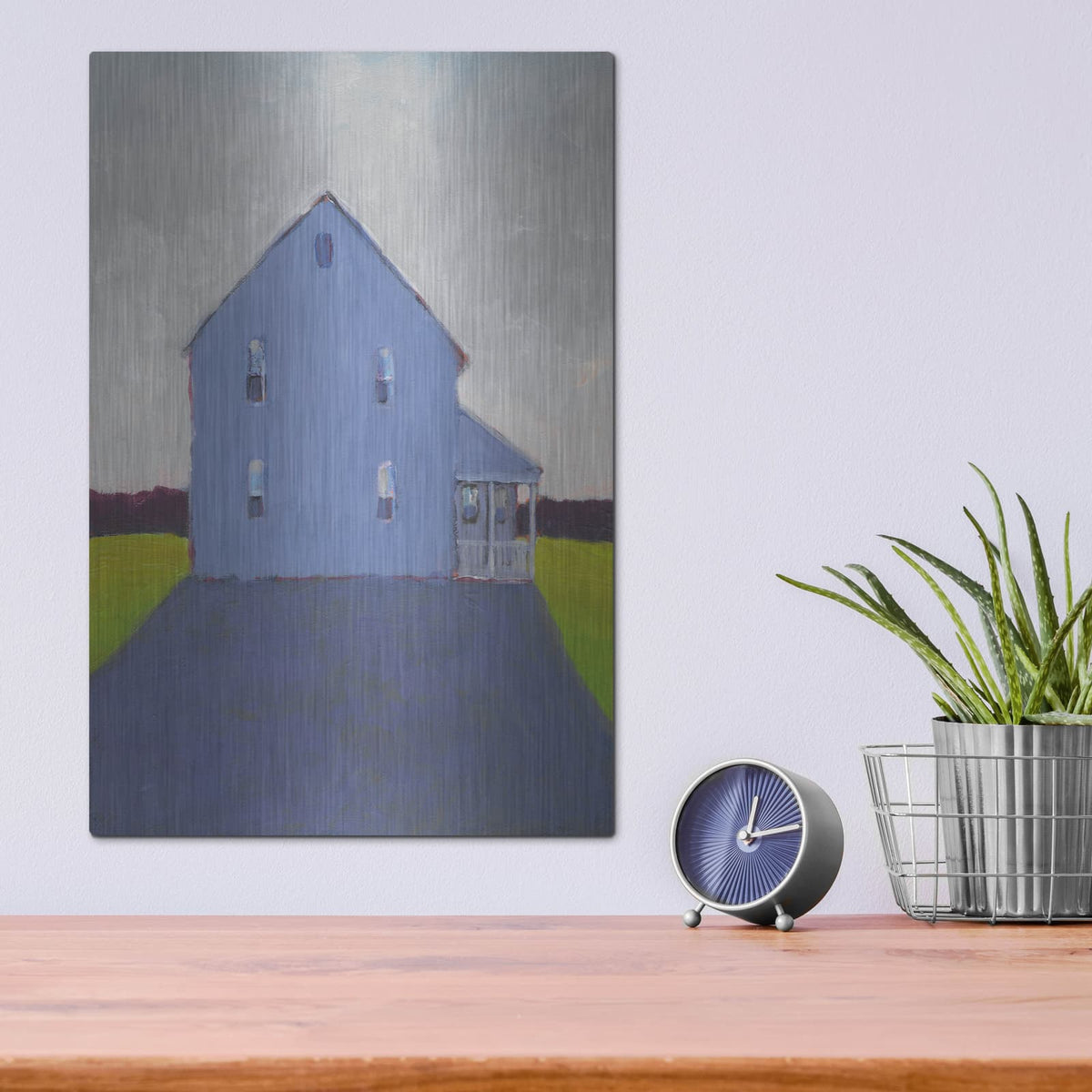 'Bucolic Structure 9' by Carol Young – Metal Wall Art, 12x16 room view
