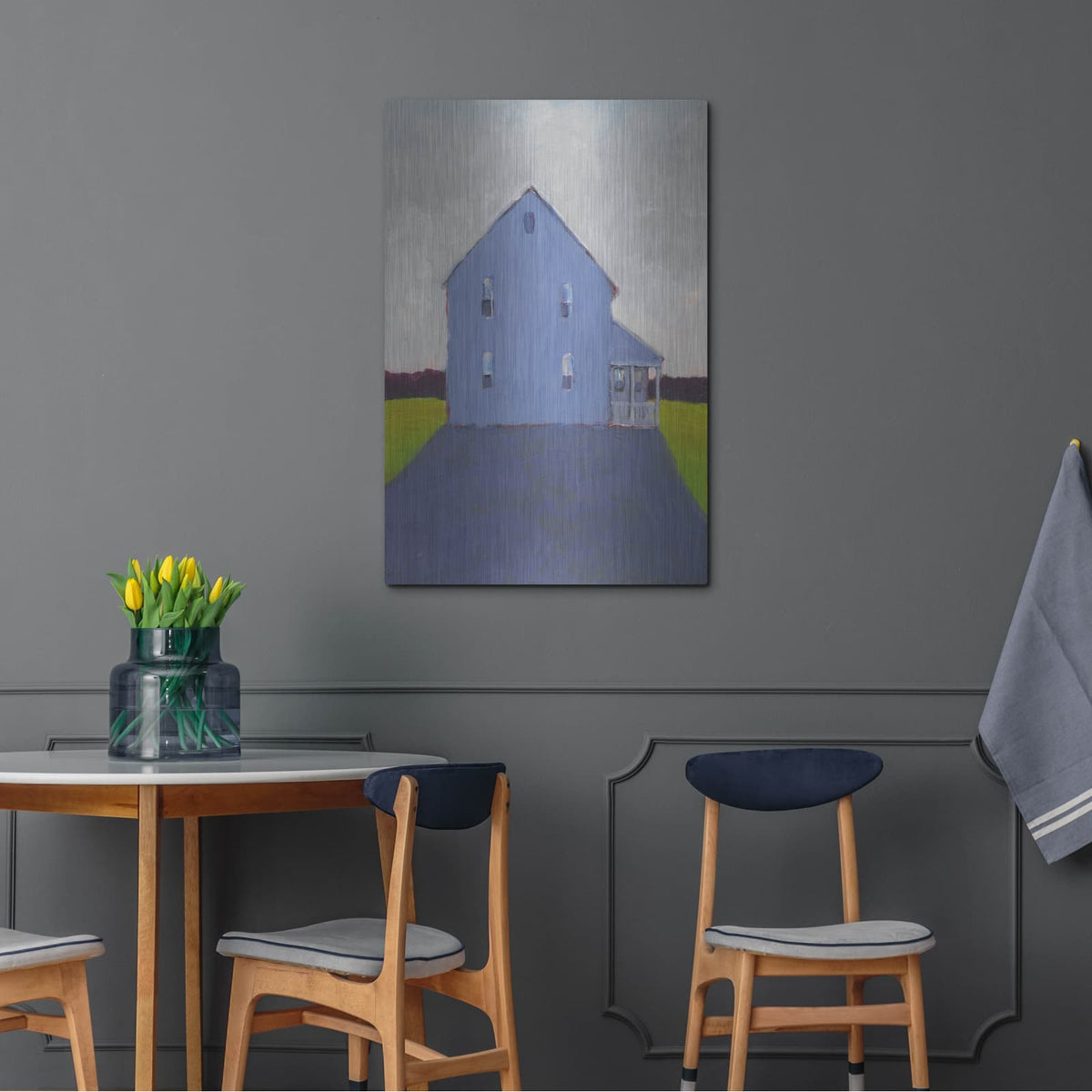 'Bucolic Structure 9' by Carol Young – Metal Wall Art, 24x36 room view