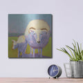 'Sheep Pals 2' by Carol Young – Metal Wall Art, 12x12 room view