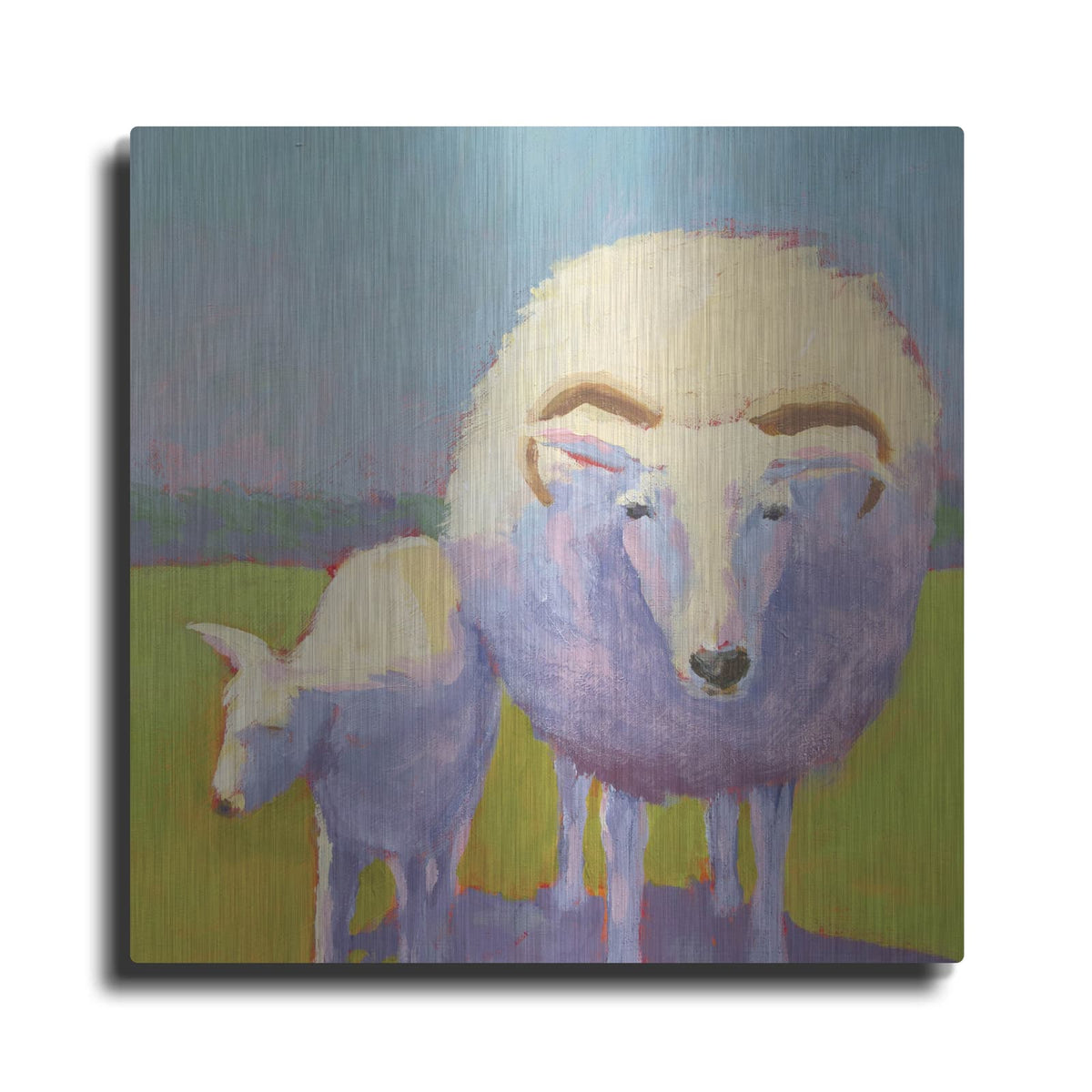 'Sheep Pals 2' by Carol Young – Metal Wall Art