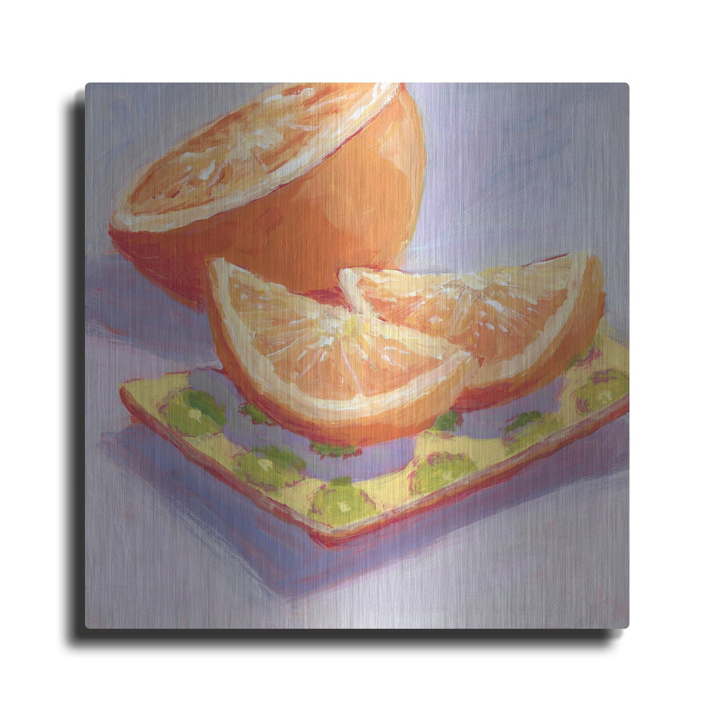 'Still Citrus 3' by Carol Young – Metal Wall Art