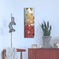 'Poesie Florale Panel II' by Lisa Audit – Metal Wall Art, 12x36 room view