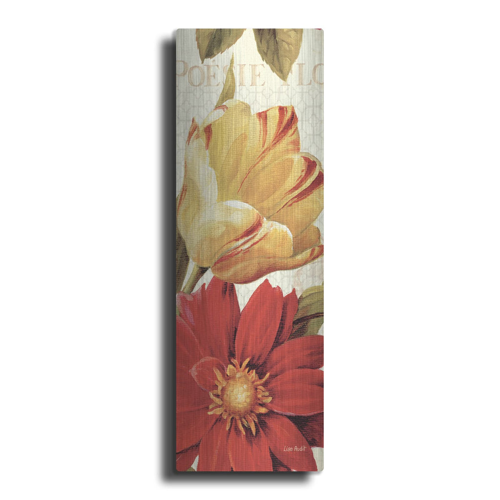 'Poesie Florale Panel II' by Lisa Audit – Metal Wall Art
