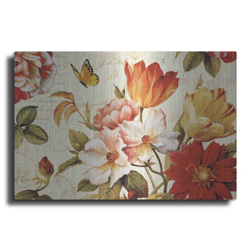 'Poesie Florale III' by Lisa Audit – Metal Wall Art