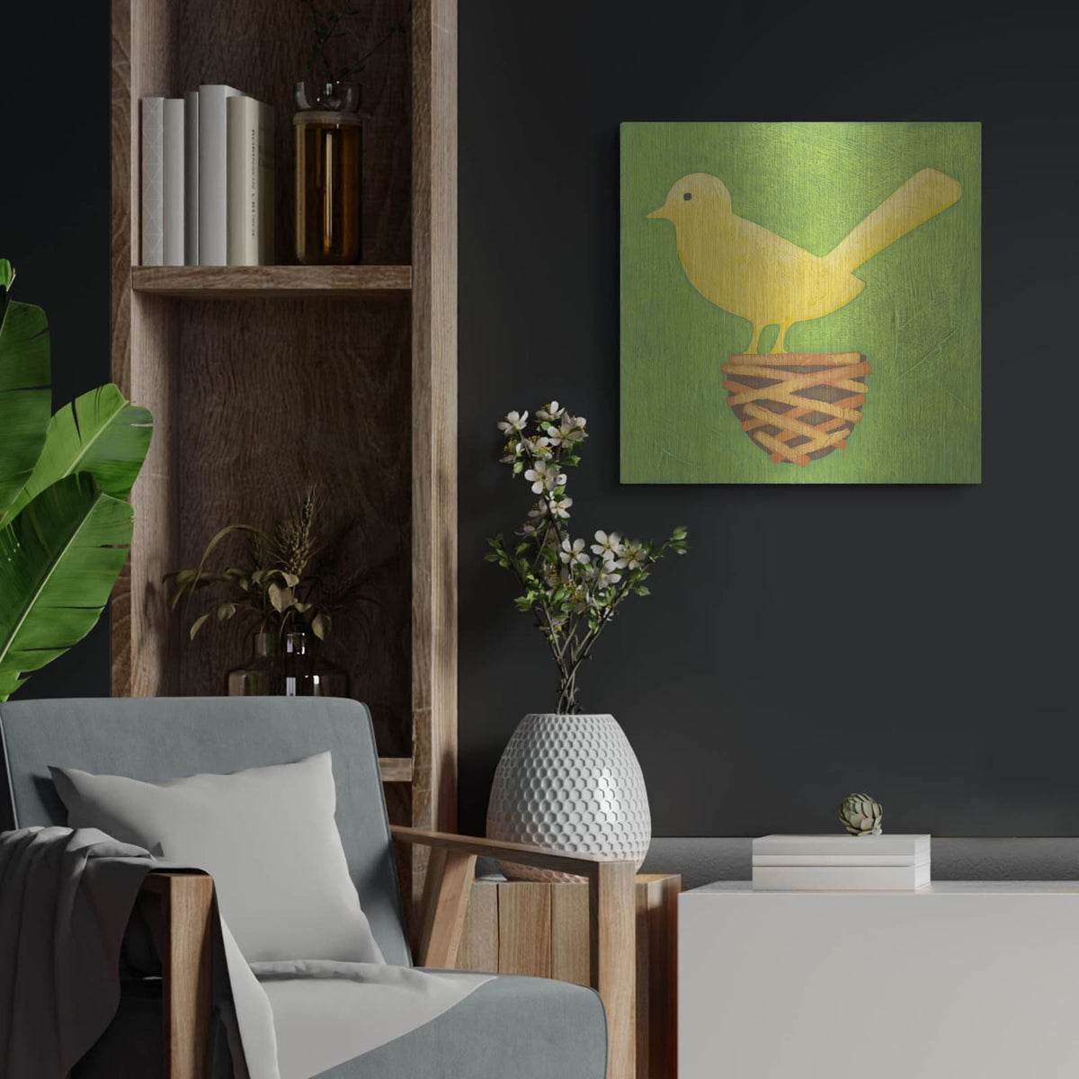 'Augusts Wish 3' by Chariklia Zarris – Metal Wall Art, 24x24 room view