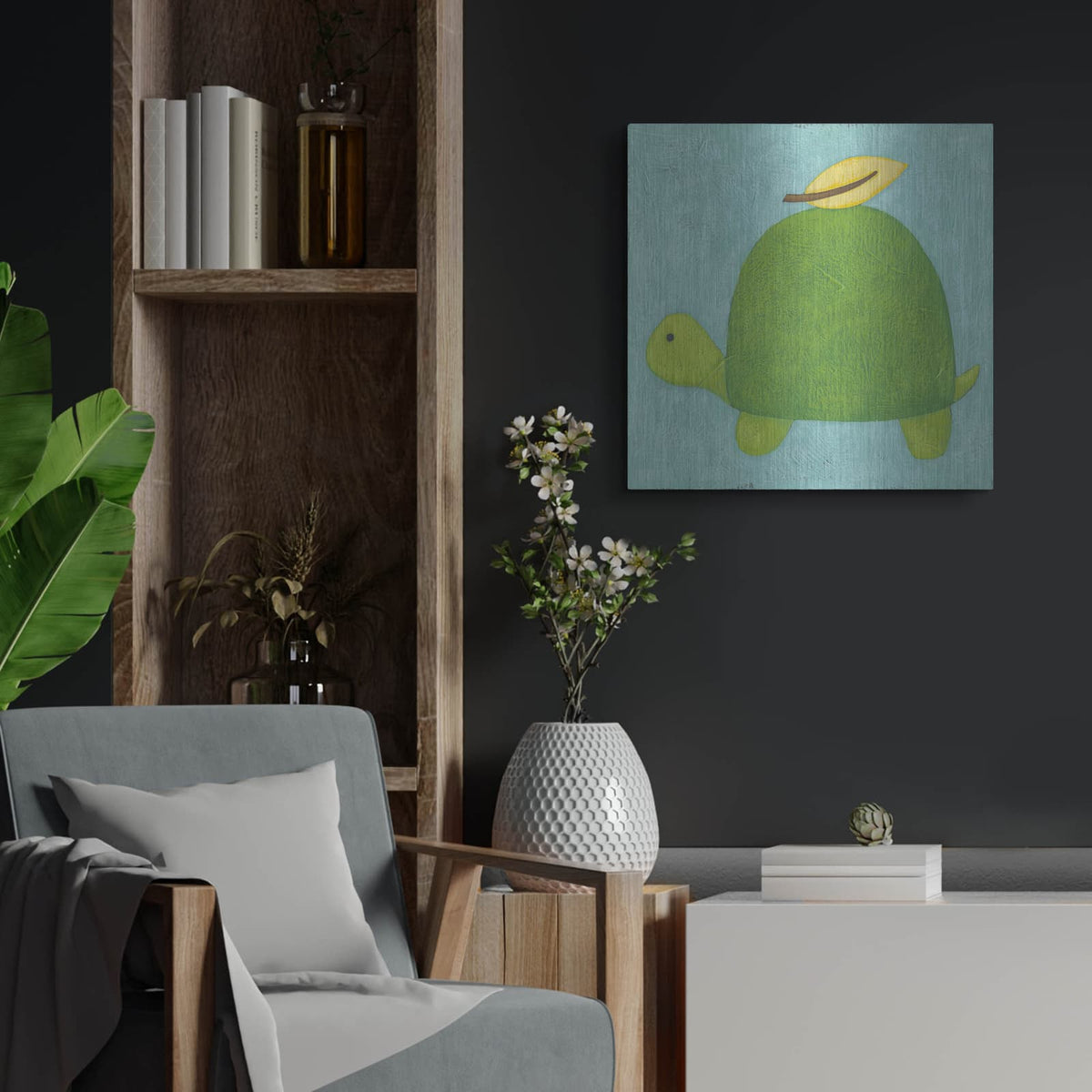 'Augusts Wish 4' by Chariklia Zarris – Metal Wall Art, 24x24 room view