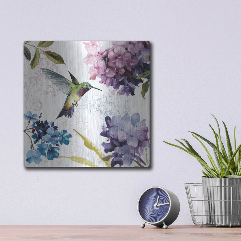 'Spring Nectar II' by Lisa Audit – Metal Wall Art, 12x12 room view