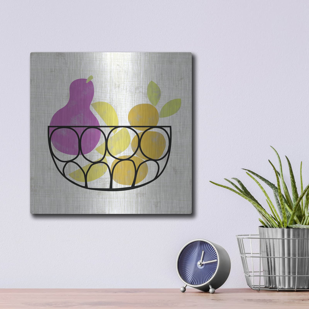 'Fruitilicious 1' by Chariklia Zarris – Metal Wall Art, 12x12 room view