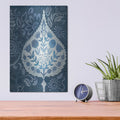'Watercolor Blockprint 1' by Chariklia Zarris – Metal Wall Art, 12x16 room view