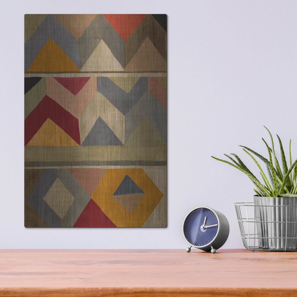 'Multicolored Tapestry 2' by Chariklia Zarris – Metal Wall Art, 12x16 room view