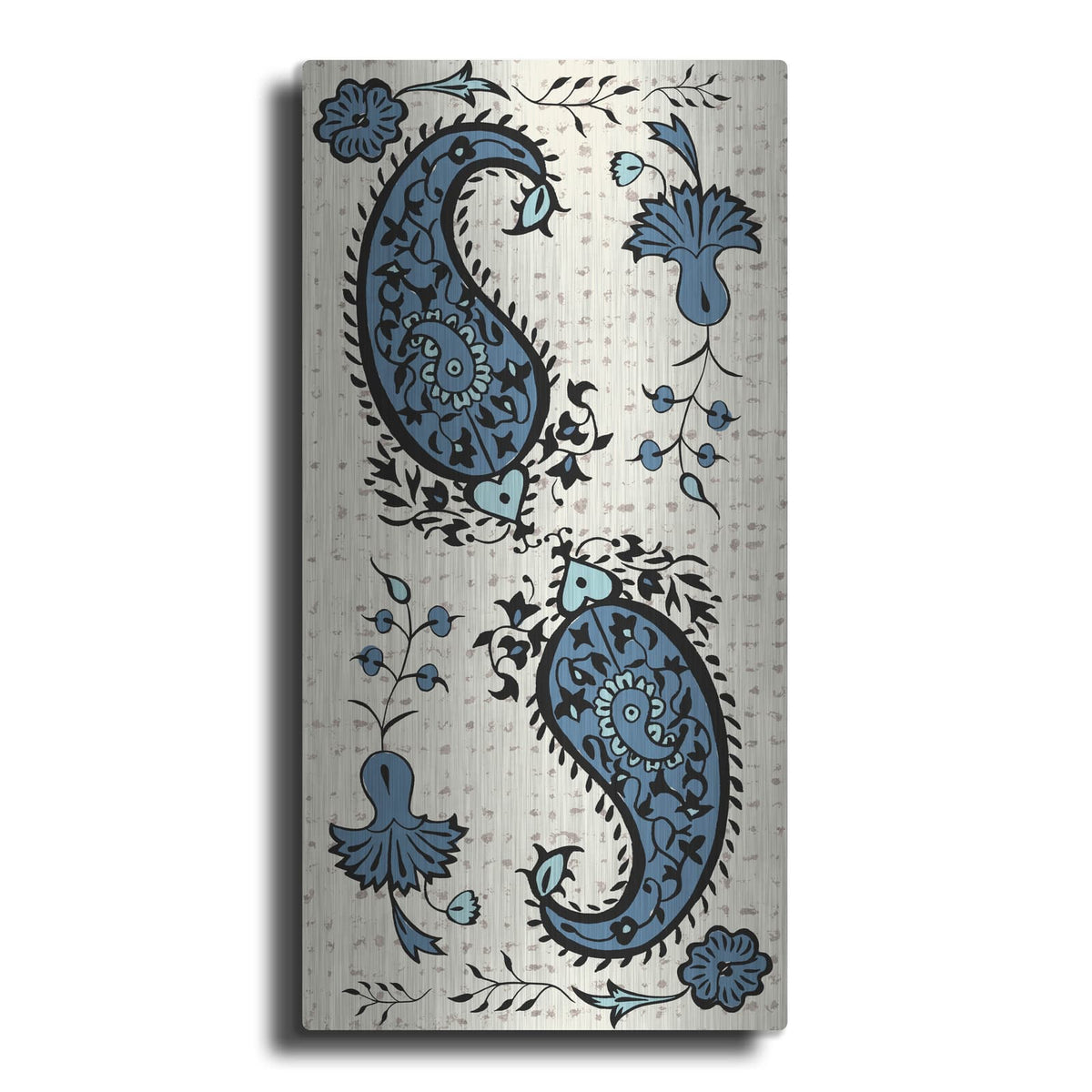 'Block Print Tapestry Collection B' by Chariklia Zarris – Metal Wall Art