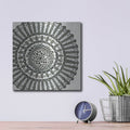 'Abstract Rosette 2' by Chariklia Zarris – Metal Wall Art, 12x12 room view