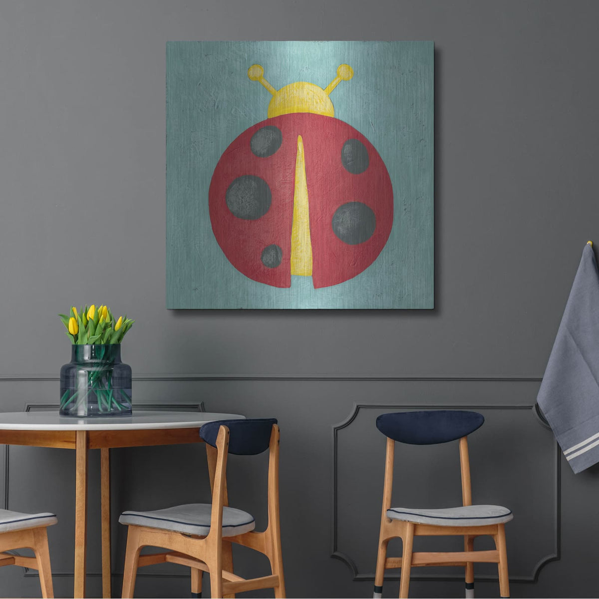 'Augusts Wish 5' by Chariklia Zarris – Metal Wall Art, 36x36 room view