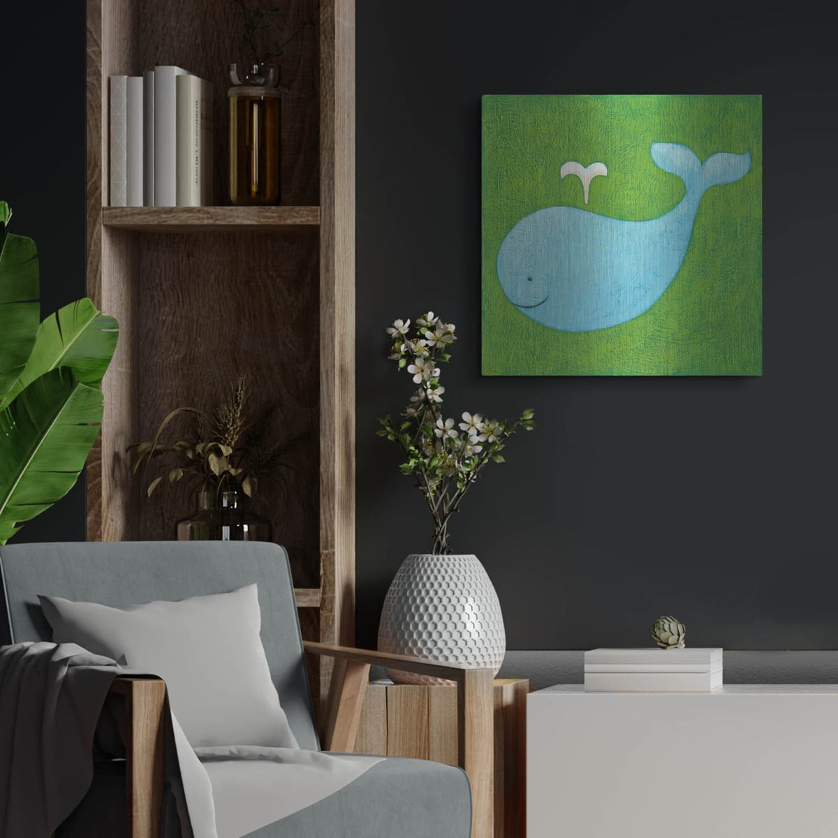'Augusts Wish 6' by Chariklia Zarris – Metal Wall Art, 24x24 room view