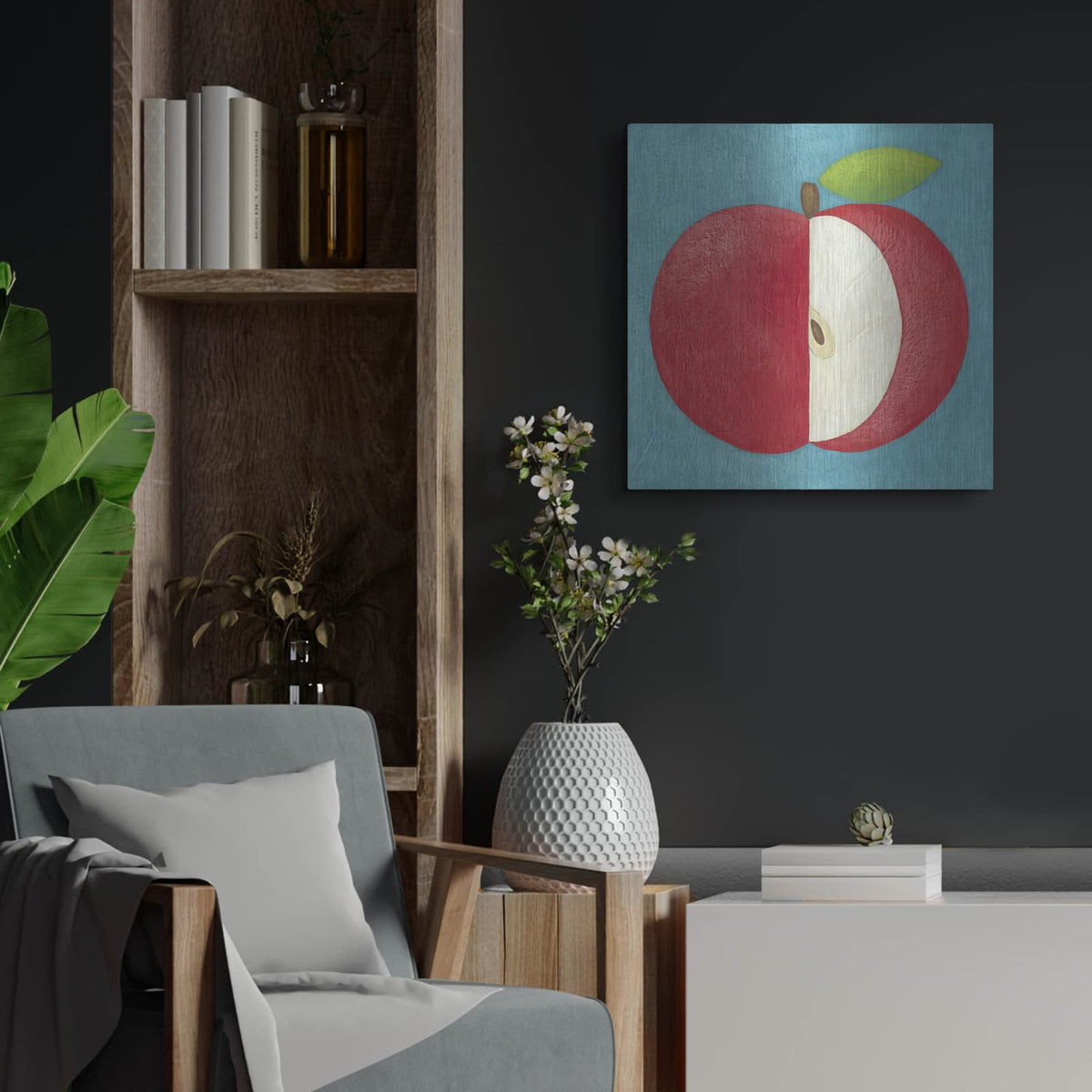 'Augusts Wish 8' by Chariklia Zarris – Metal Wall Art, 24x24 room view