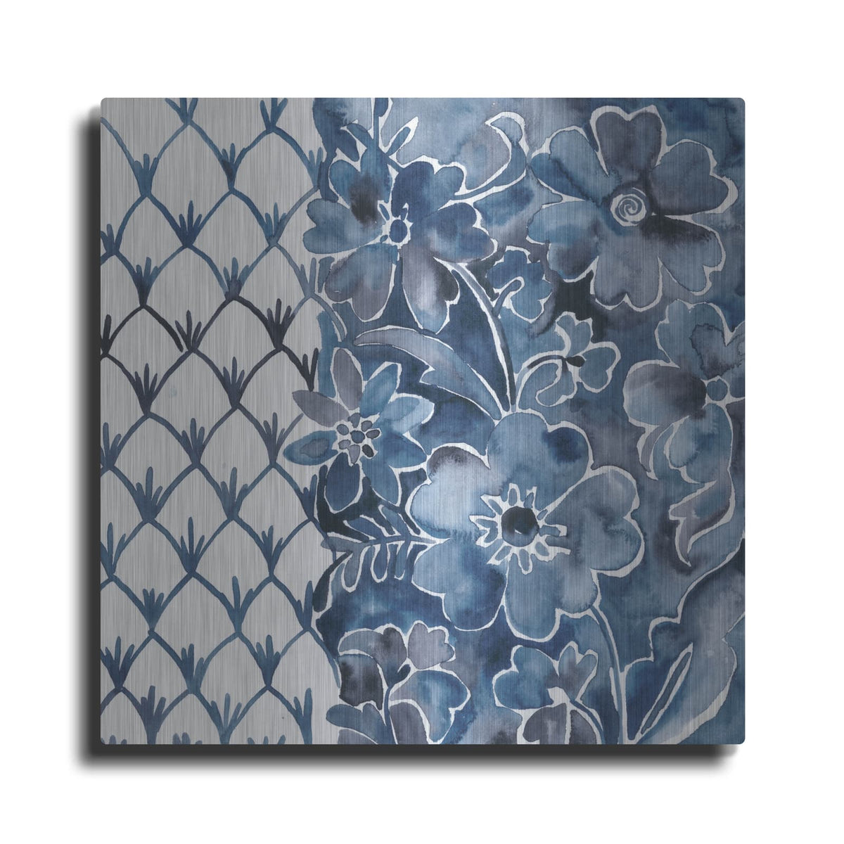'Cobalt Garden 3' by Chariklia Zarris – Metal Wall Art