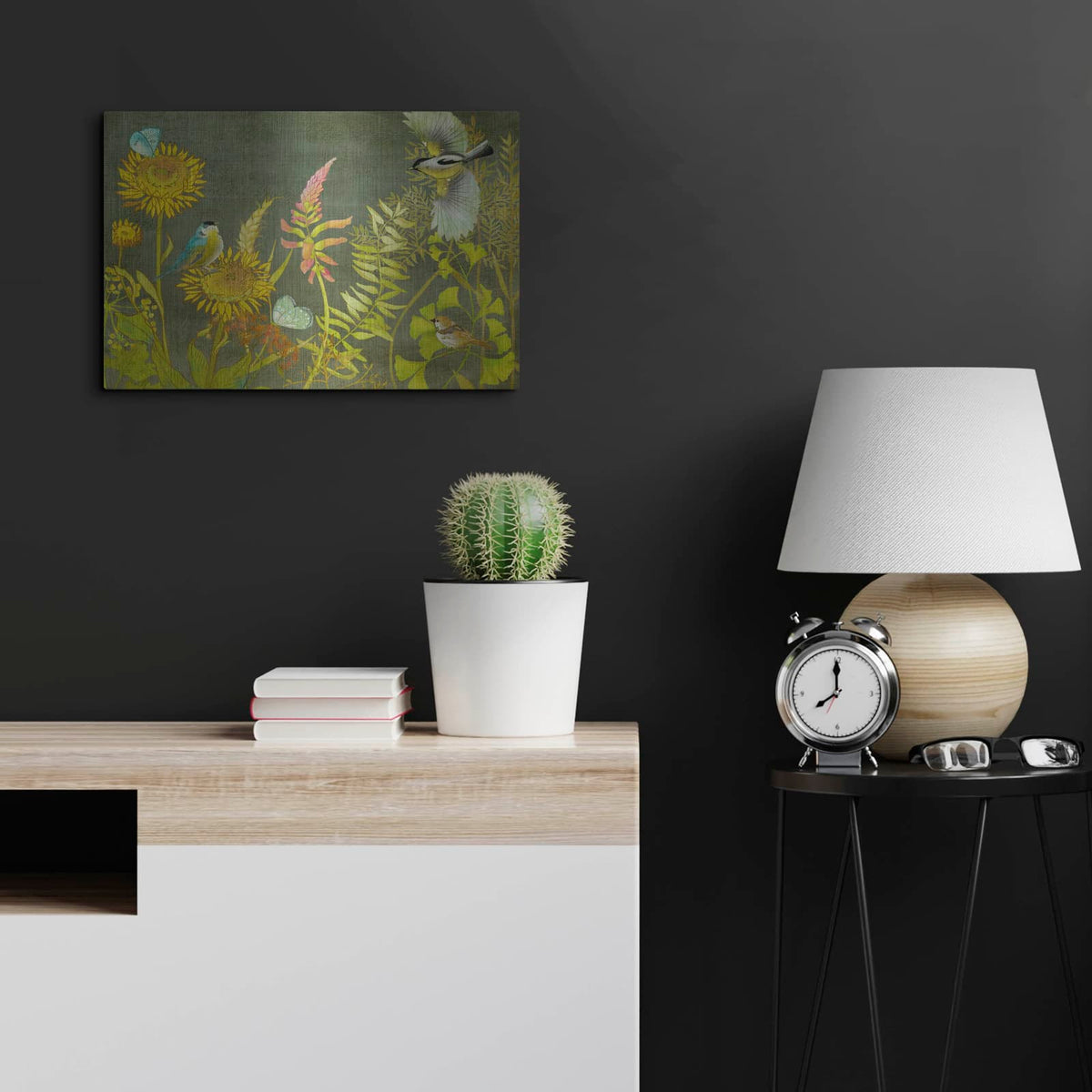 'Birding Collection A' by Chariklia Zarris – Metal Wall Art, 24x16 room view
