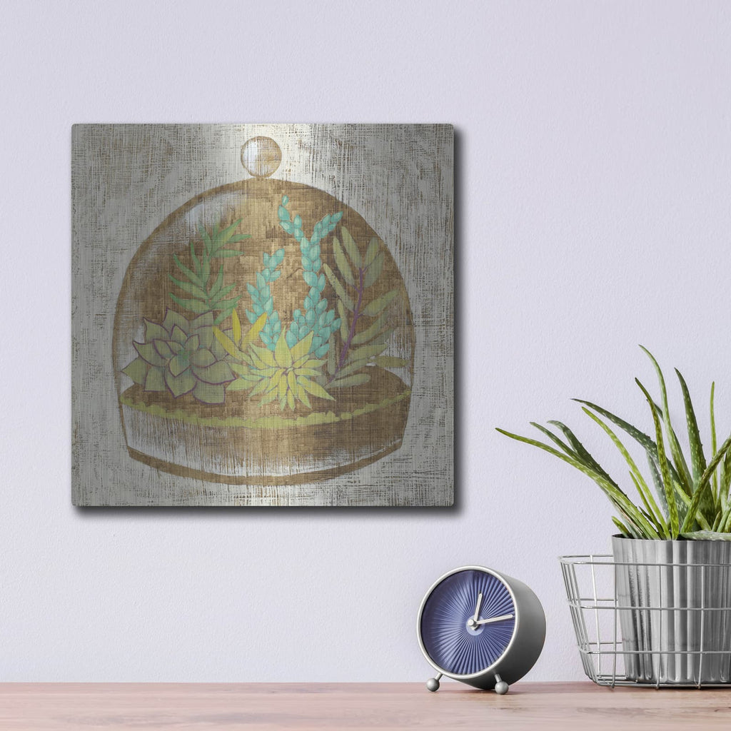 'Glass Garden 1' by Chariklia Zarris – Metal Wall Art, 12x12 room view