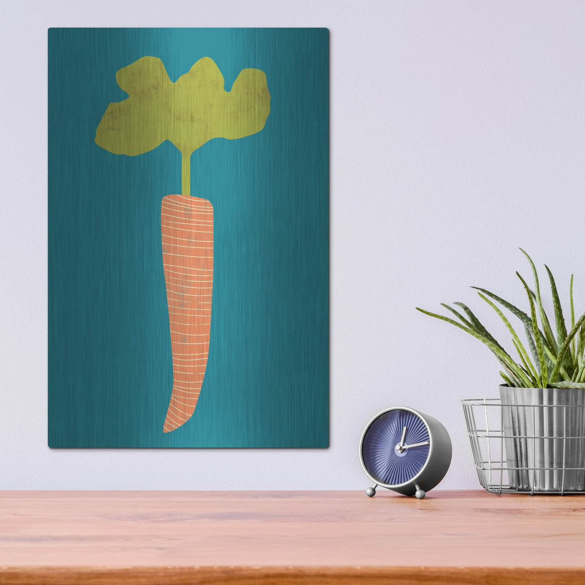 'Veggie Party 4' by Chariklia Zarris – Metal Wall Art, 12x16 room view