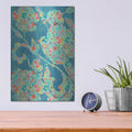 'Floral Birds 2' by Chariklia Zarris – Metal Wall Art, 12x16 room view