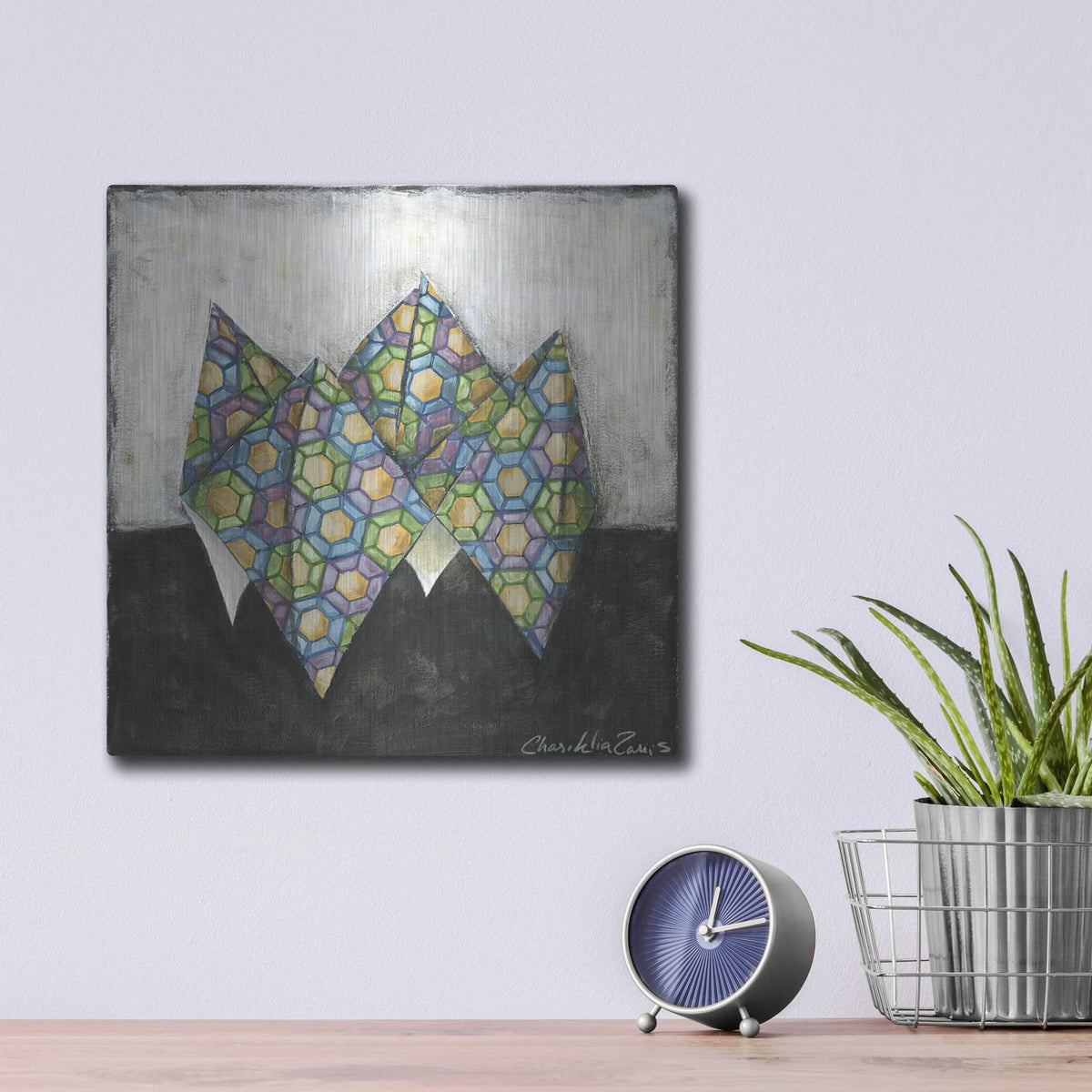 'Fortune Teller' by Chariklia Zarris – Metal Wall Art, 12x12 room view