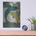 'Koi Ornament 1' by Chariklia Zarris – Metal Wall Art, 12x16 room view