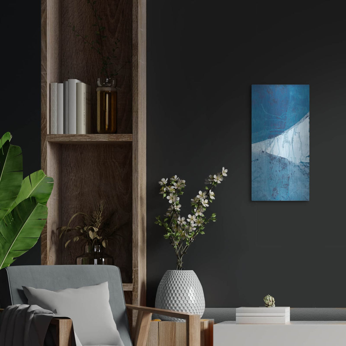 'Undercurrent 2' by Chariklia Zarris – Metal Wall Art, 12x24 room view
