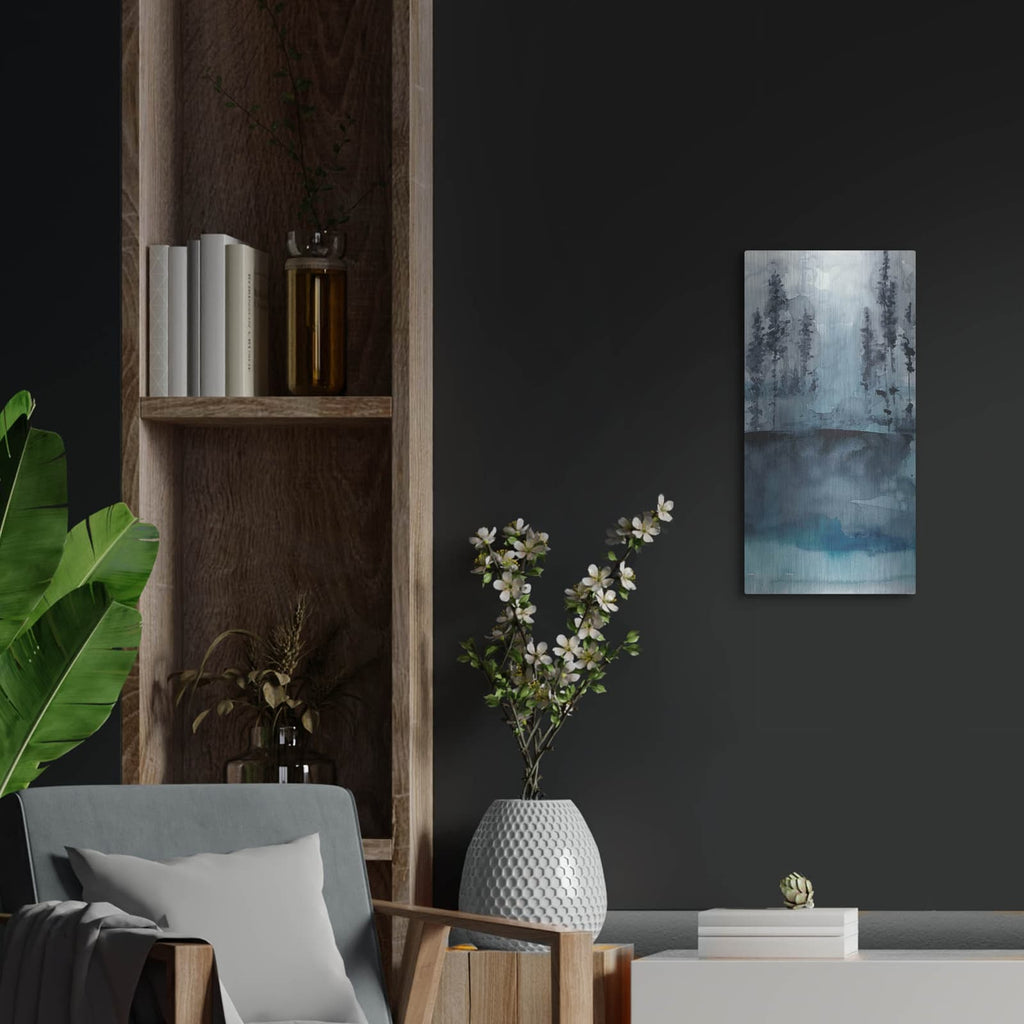 'Winter Woods 1' by Chariklia Zarris – Metal Wall Art, 12x24 room view