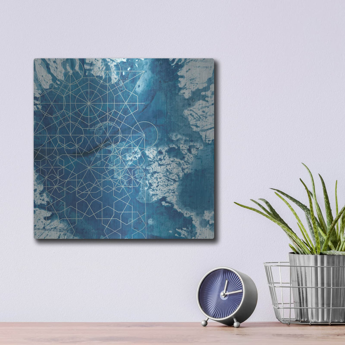 'Crystalline 4' by Chariklia Zarris – Metal Wall Art, 12x12 room view