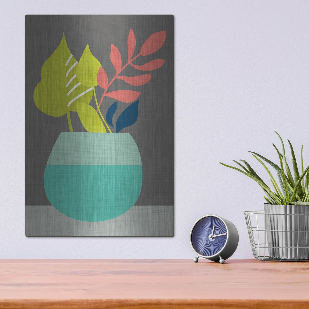 'Clay Pot 2' by Chariklia Zarris – Metal Wall Art, 12x16 room view