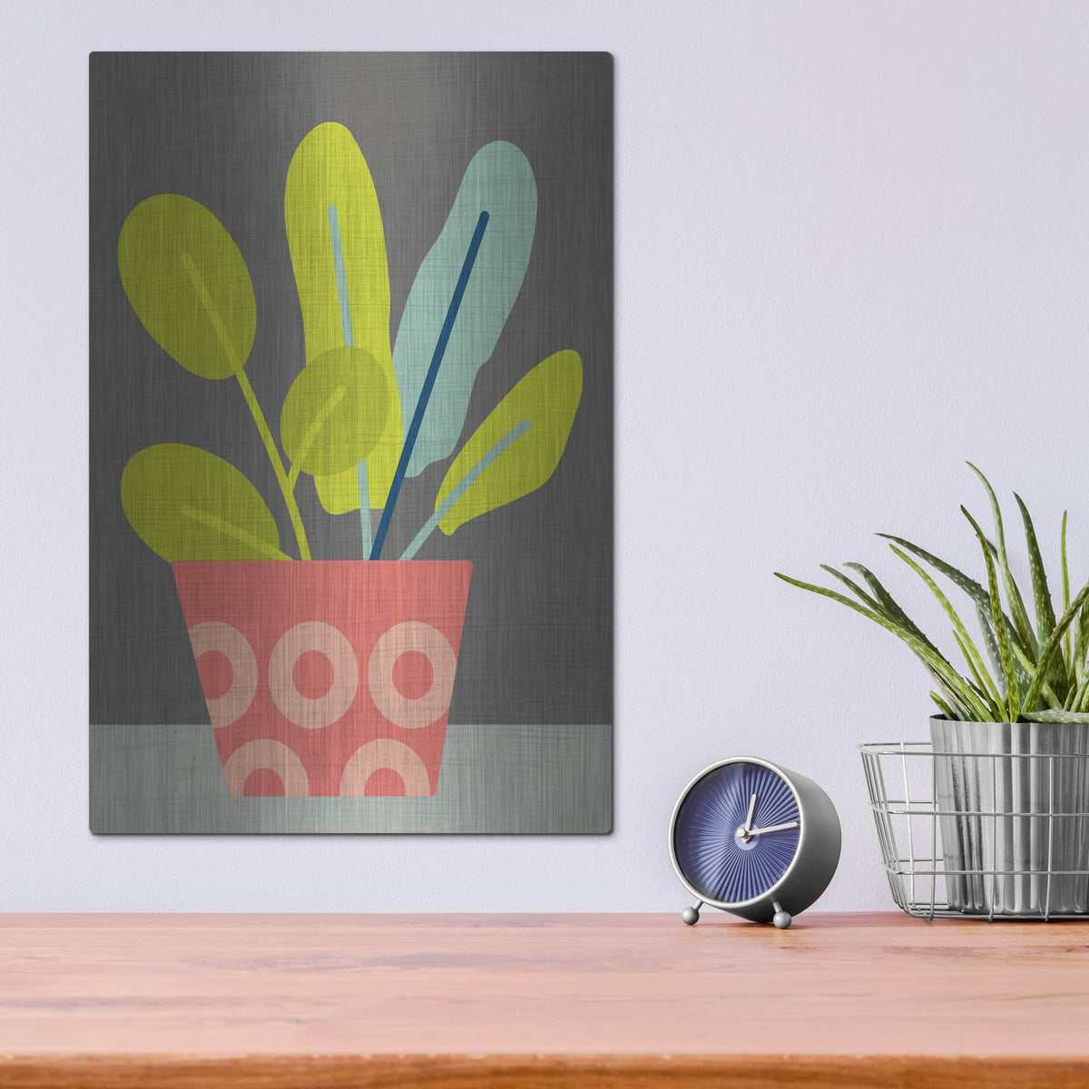'Clay Pot 3' by Chariklia Zarris – Metal Wall Art, 12x16 room view