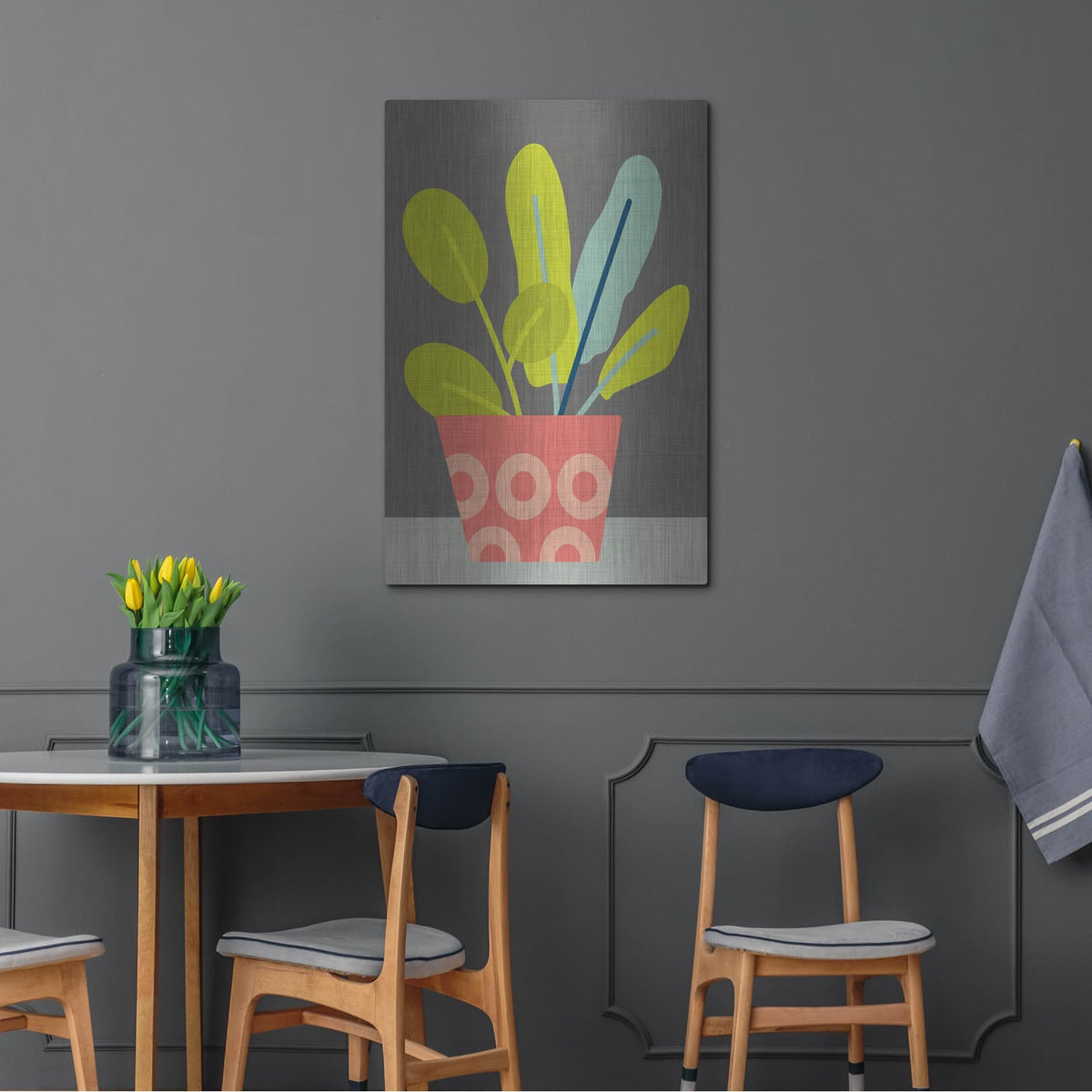 'Clay Pot 3' by Chariklia Zarris – Metal Wall Art, 24x36 room view