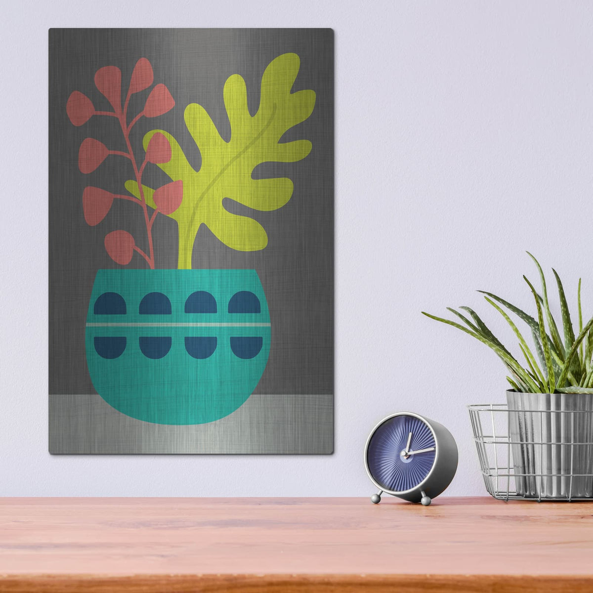 'Clay Pot 4' by Chariklia Zarris – Metal Wall Art, 12x16 room view