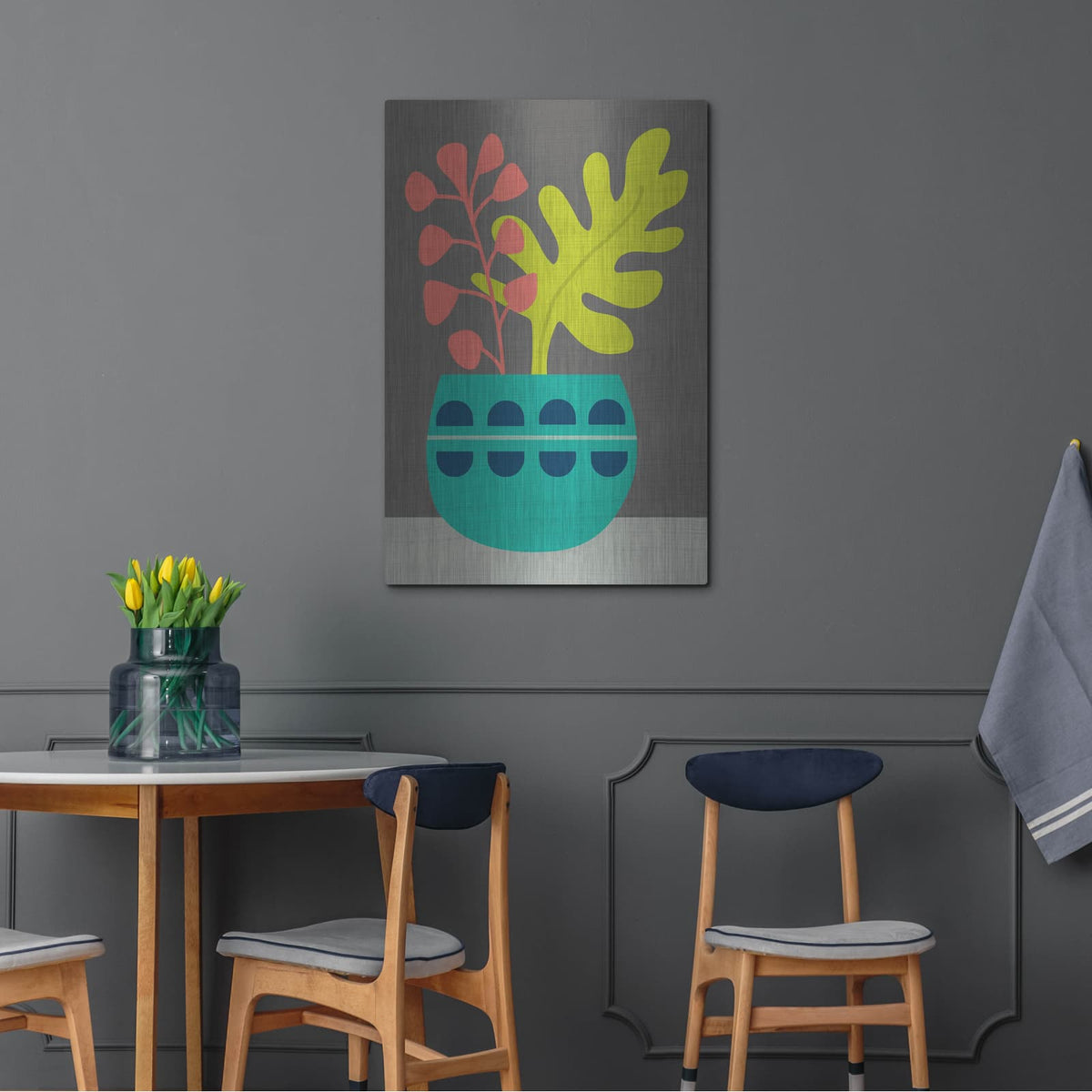 'Clay Pot 4' by Chariklia Zarris – Metal Wall Art, 24x36 room view