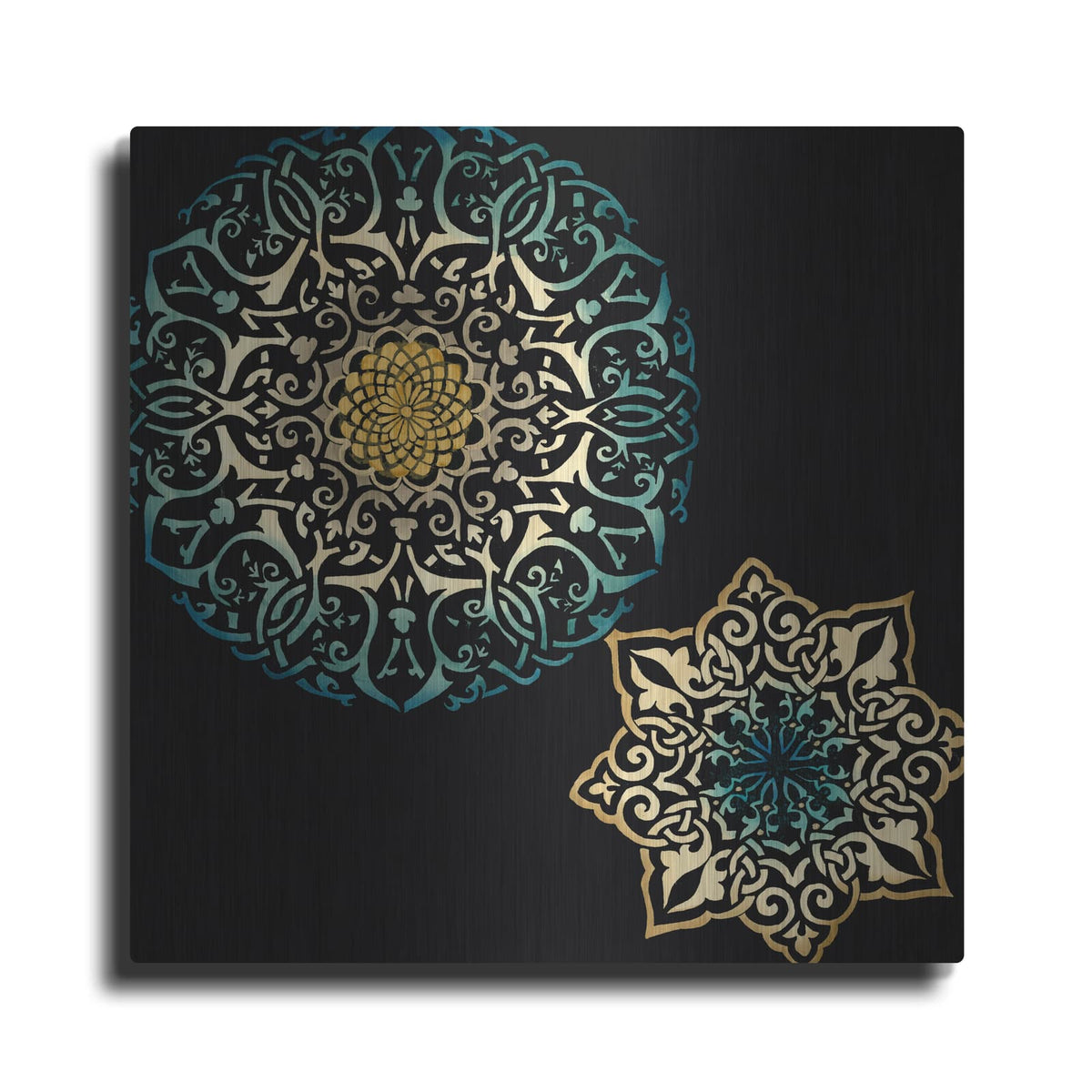 'Midnight Rosette 4' by Chariklia Zarris – Metal Wall Art