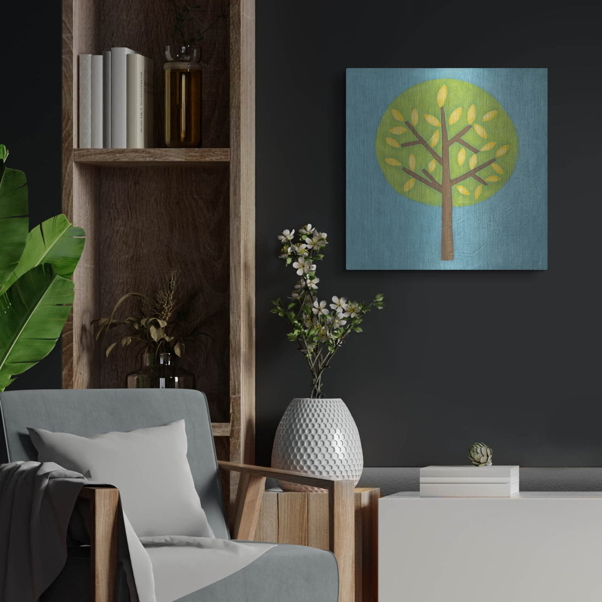 'Augusts Wish 1' by Chariklia Zarris – Metal Wall Art, 24x24 room view