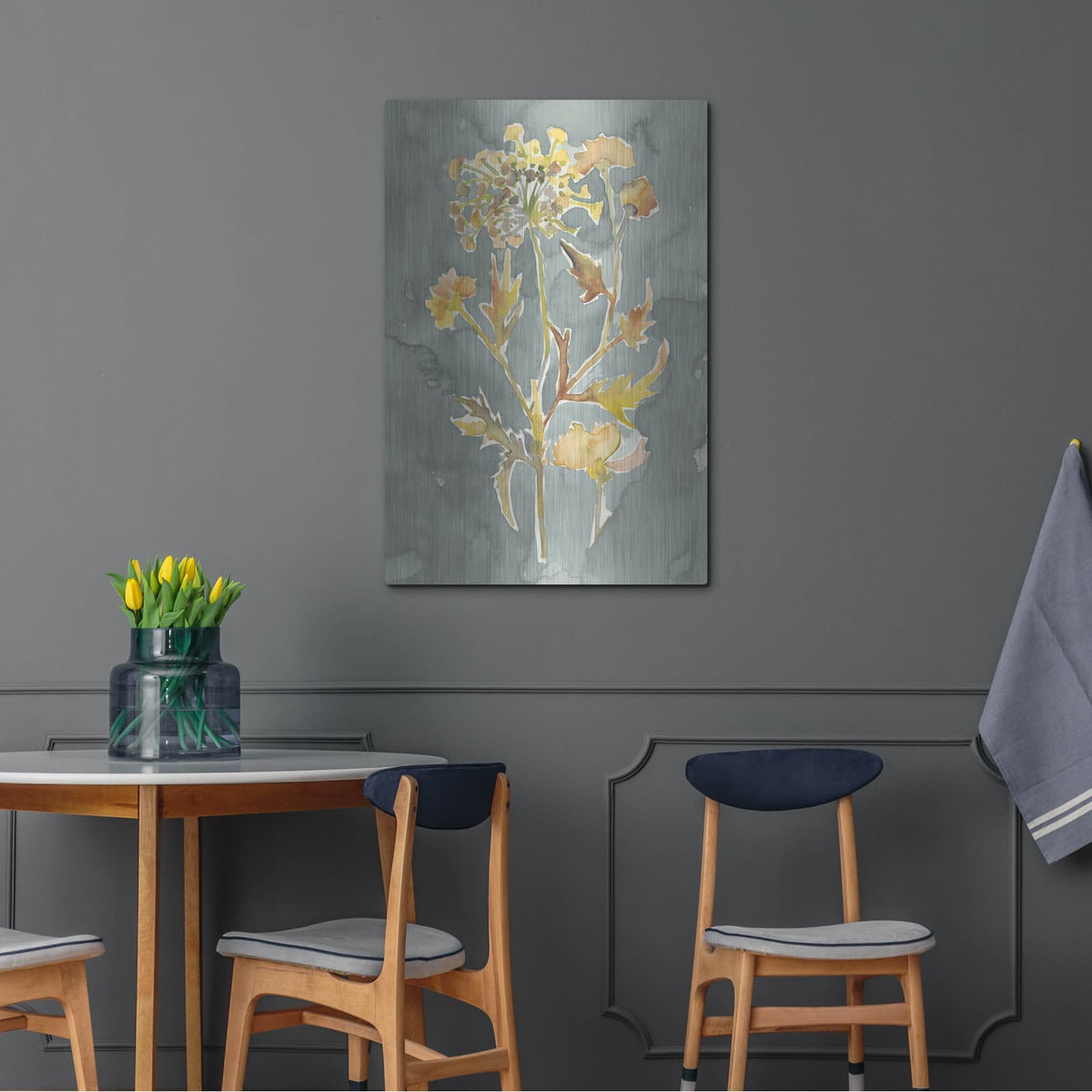 'Collected Florals 1' by Chariklia Zarris – Metal Wall Art, 24x36 room view