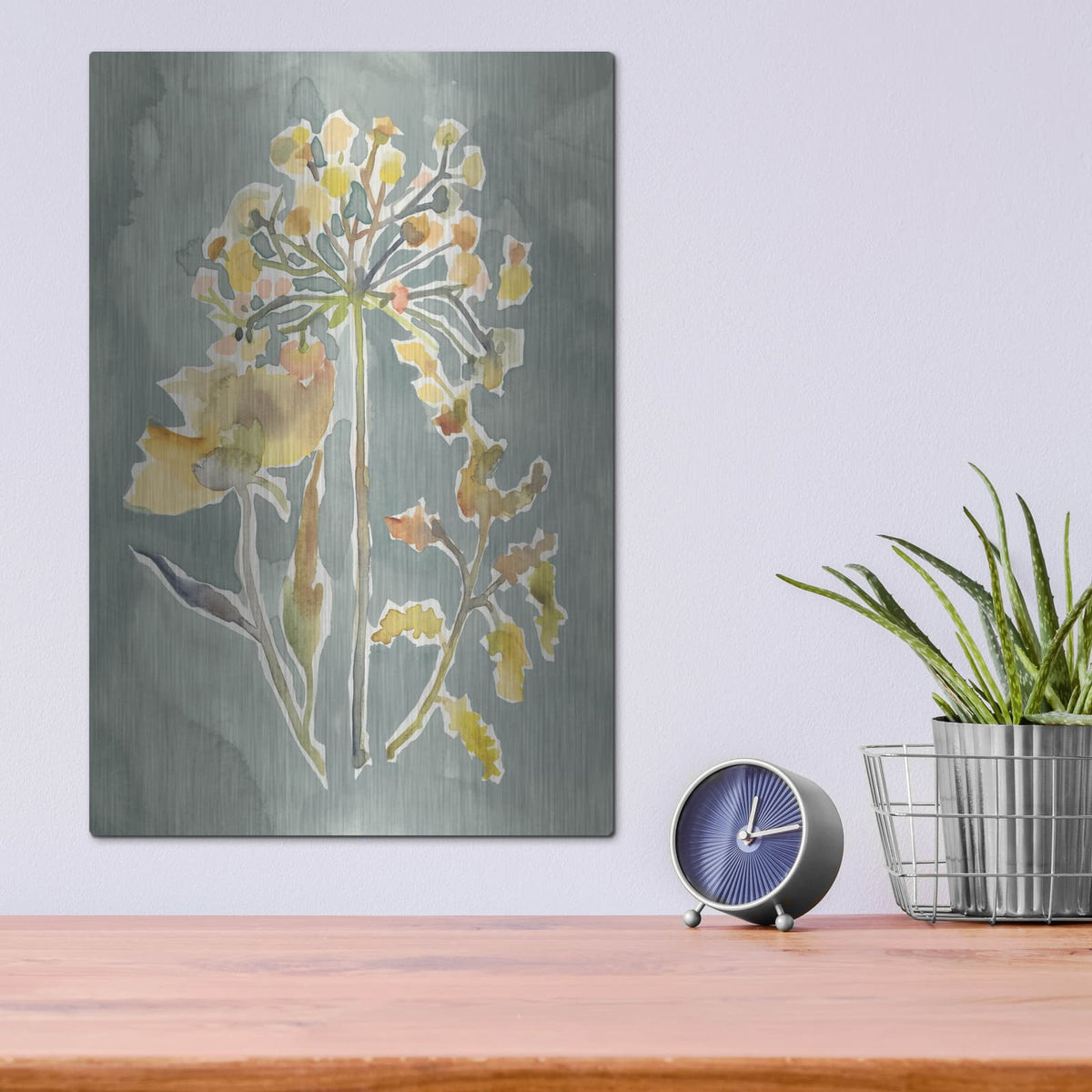 'Collected Florals 2' by Chariklia Zarris – Metal Wall Art, 12x16 room view