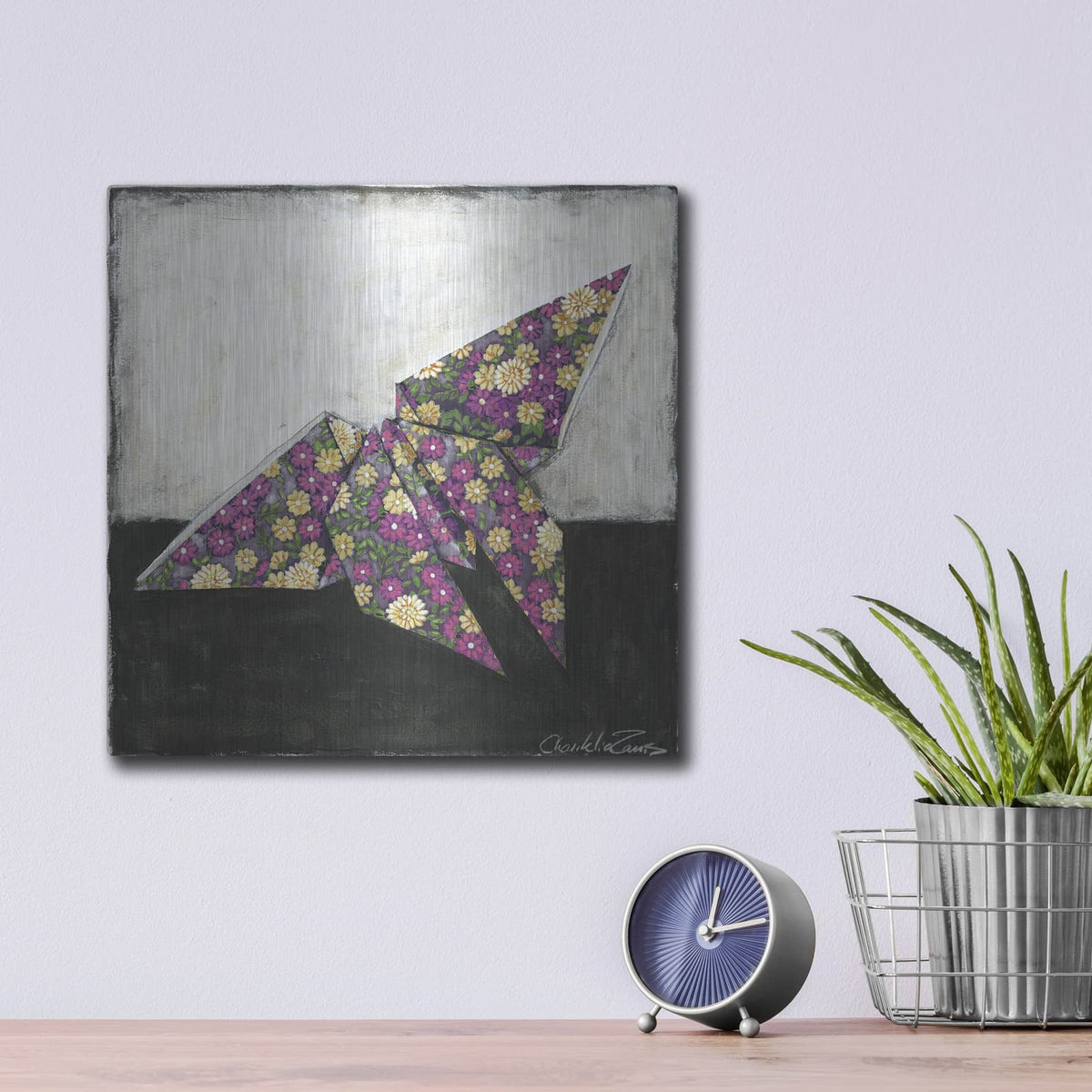 'Butterfly' by Chariklia Zarris – Metal Wall Art, 12x12 room view