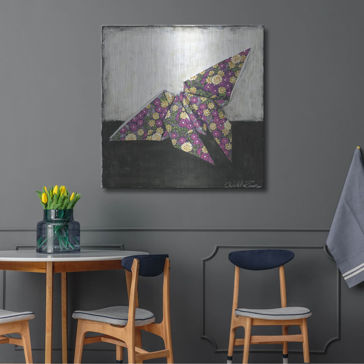 'Butterfly' by Chariklia Zarris – Metal Wall Art, 36x36 room view