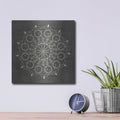 'Geometric Tile 3' by Chariklia Zarris – Metal Wall Art, 12x12 room view