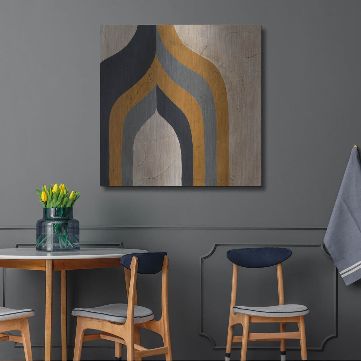 'Divergence 2' by Chariklia Zarris – Metal Wall Art, 36x36 room view