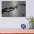 'Adam Eve' by Loui Jover – Metal Wall Art, 16x12 room view